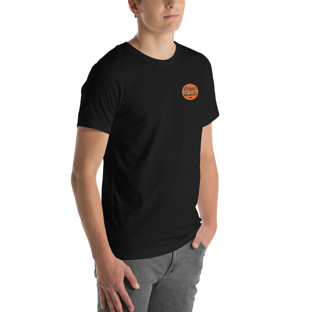 Vintage Motorcycle T-Shirt – Retro Orange | Original Privateer