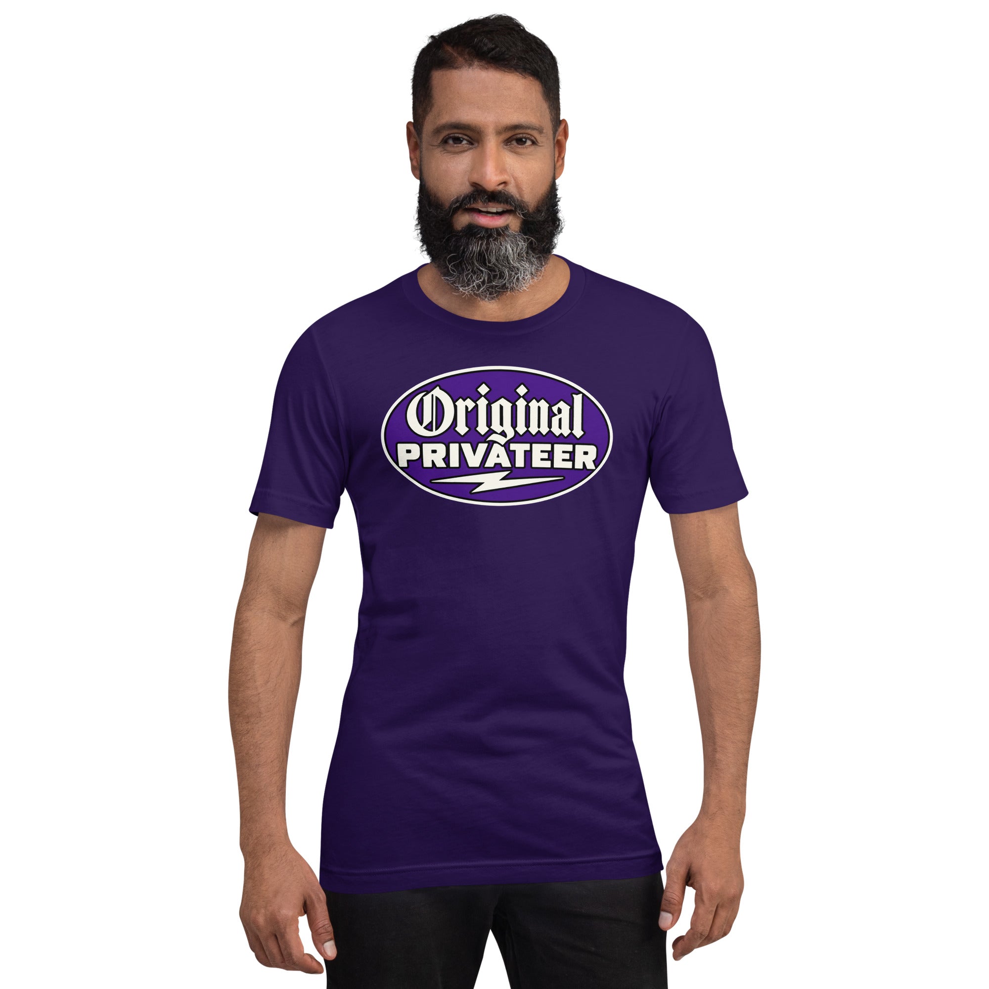 Men's Wildcat Purple Motorcycle T-Shirt | Original Privateer