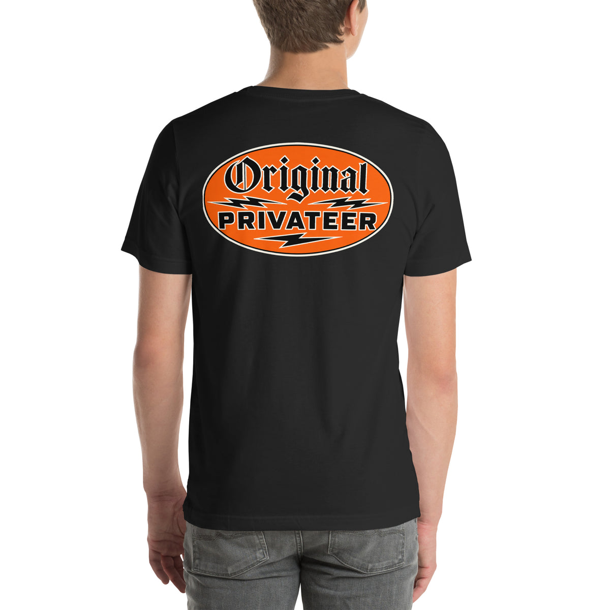 Vintage Motorcycle T-Shirt – Retro Orange | Original Privateer