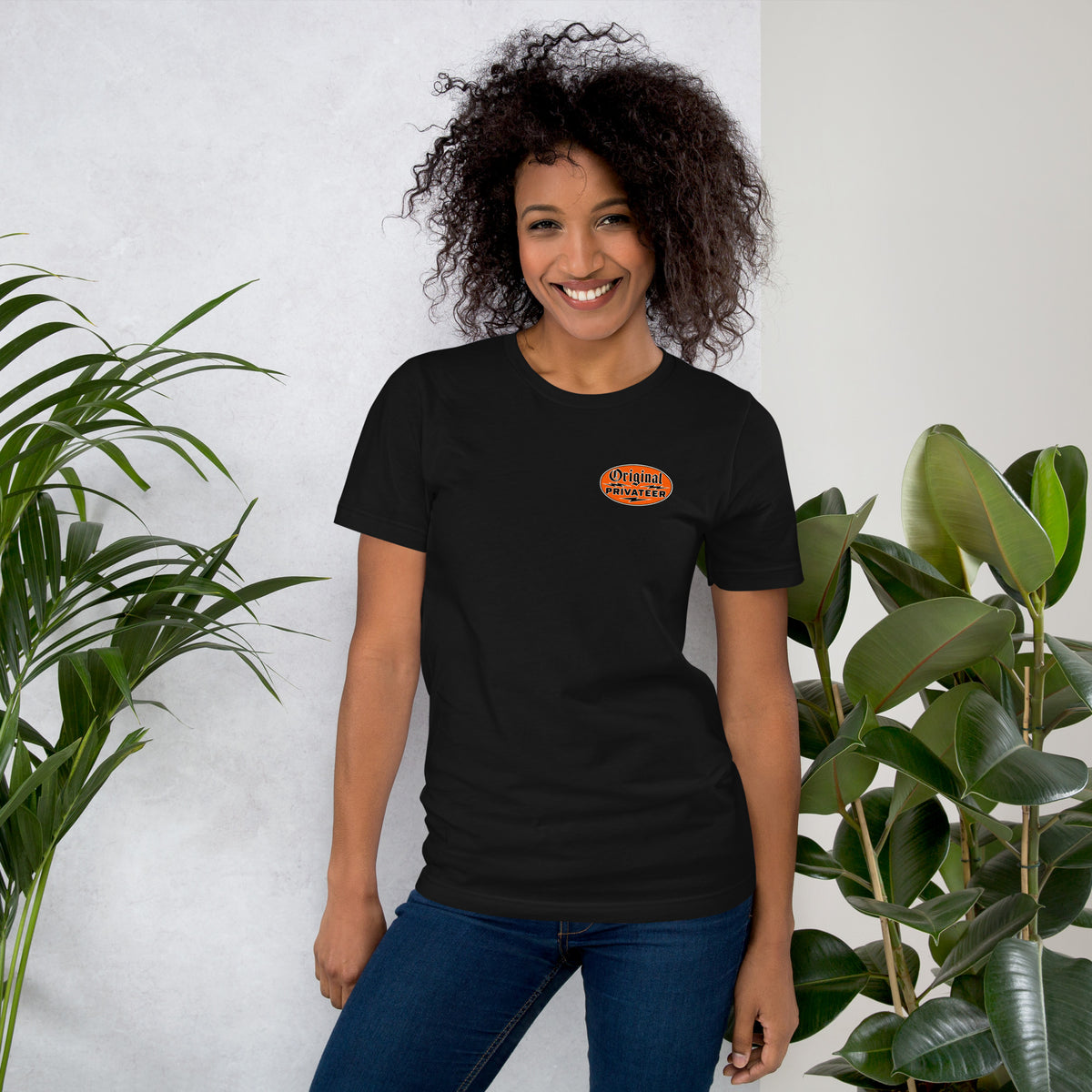 Vintage Motorcycle T-Shirt – Retro Orange | Original Privateer