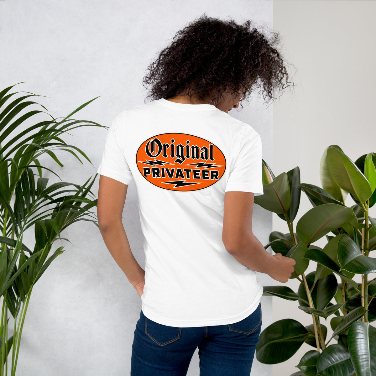 Vintage Motorcycle T-Shirt – Retro Orange | Original Privateer