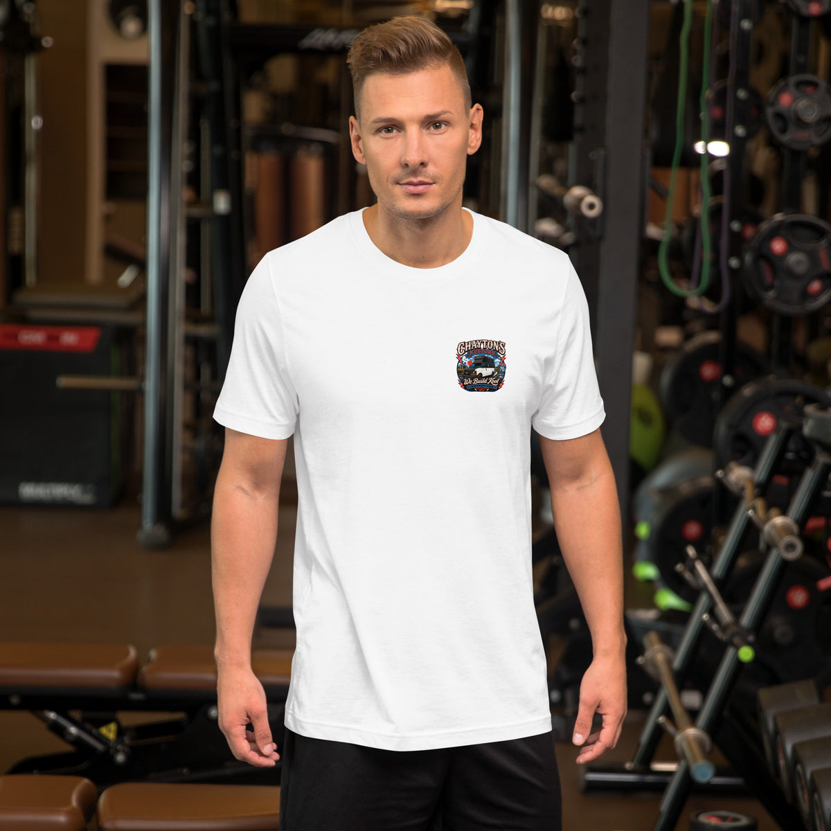 Chayton's Kustoms We Build Kool Unisex t-shirt — front view 9