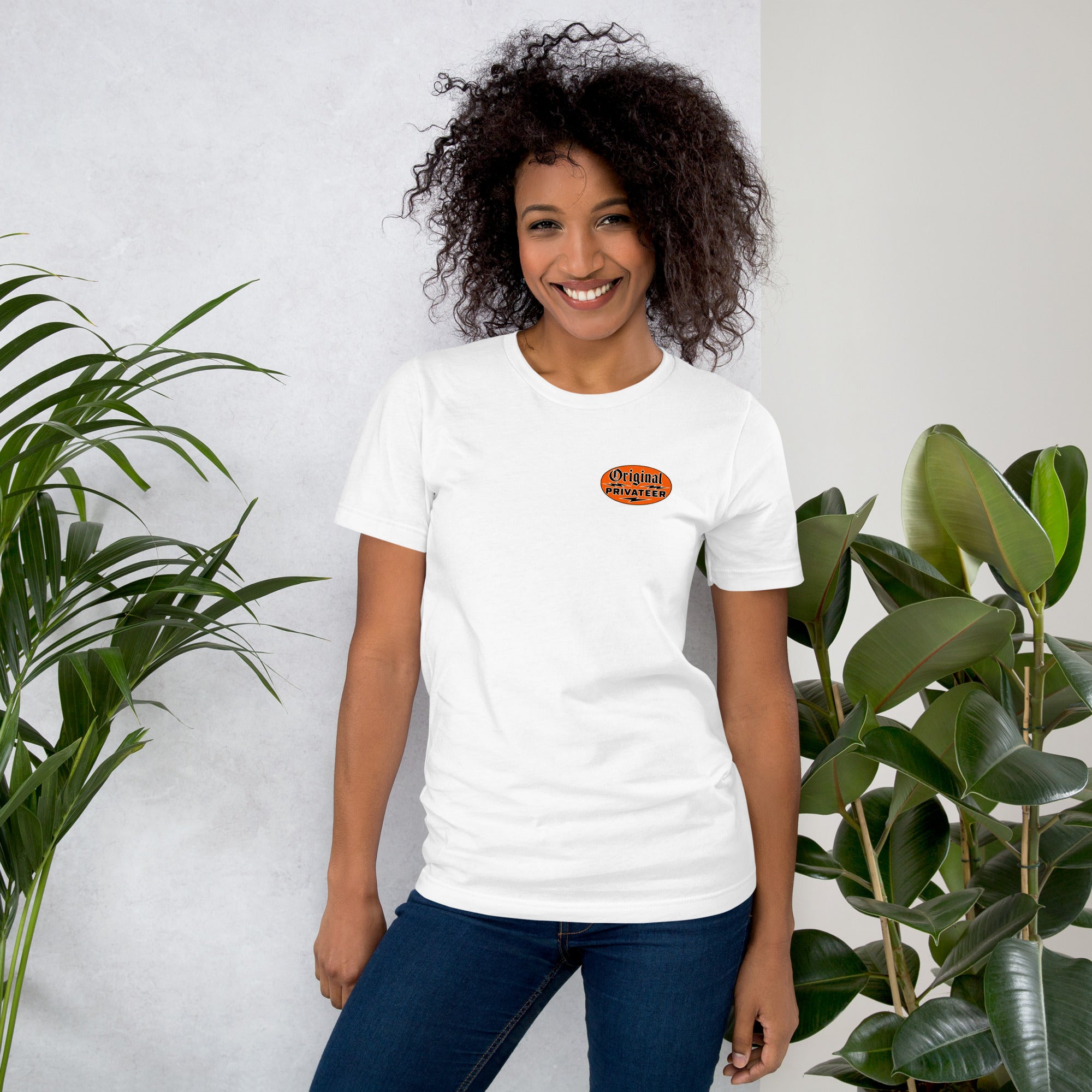 Vintage Motorcycle T-Shirt – Retro Orange | Original Privateer
