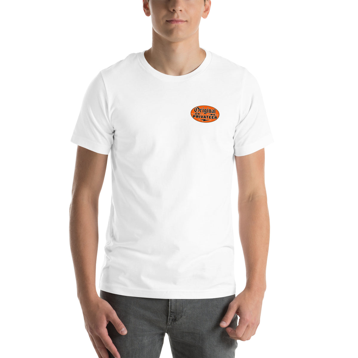 Vintage Motorcycle T-Shirt – Retro Orange | Original Privateer