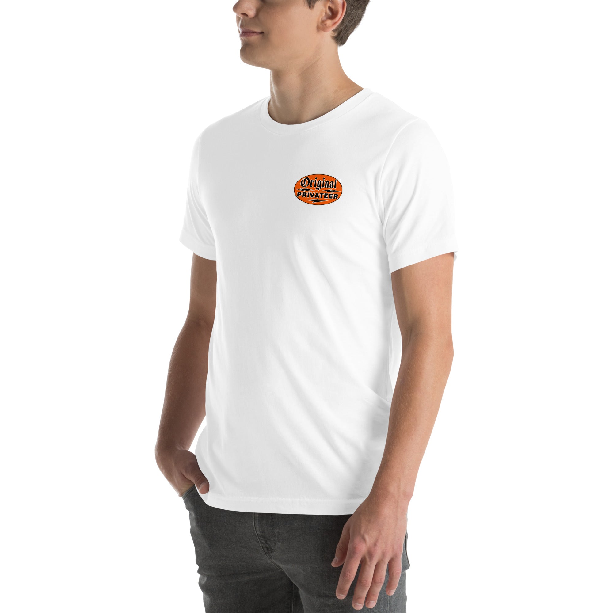 Vintage Motorcycle T-Shirt – Retro Orange | Original Privateer