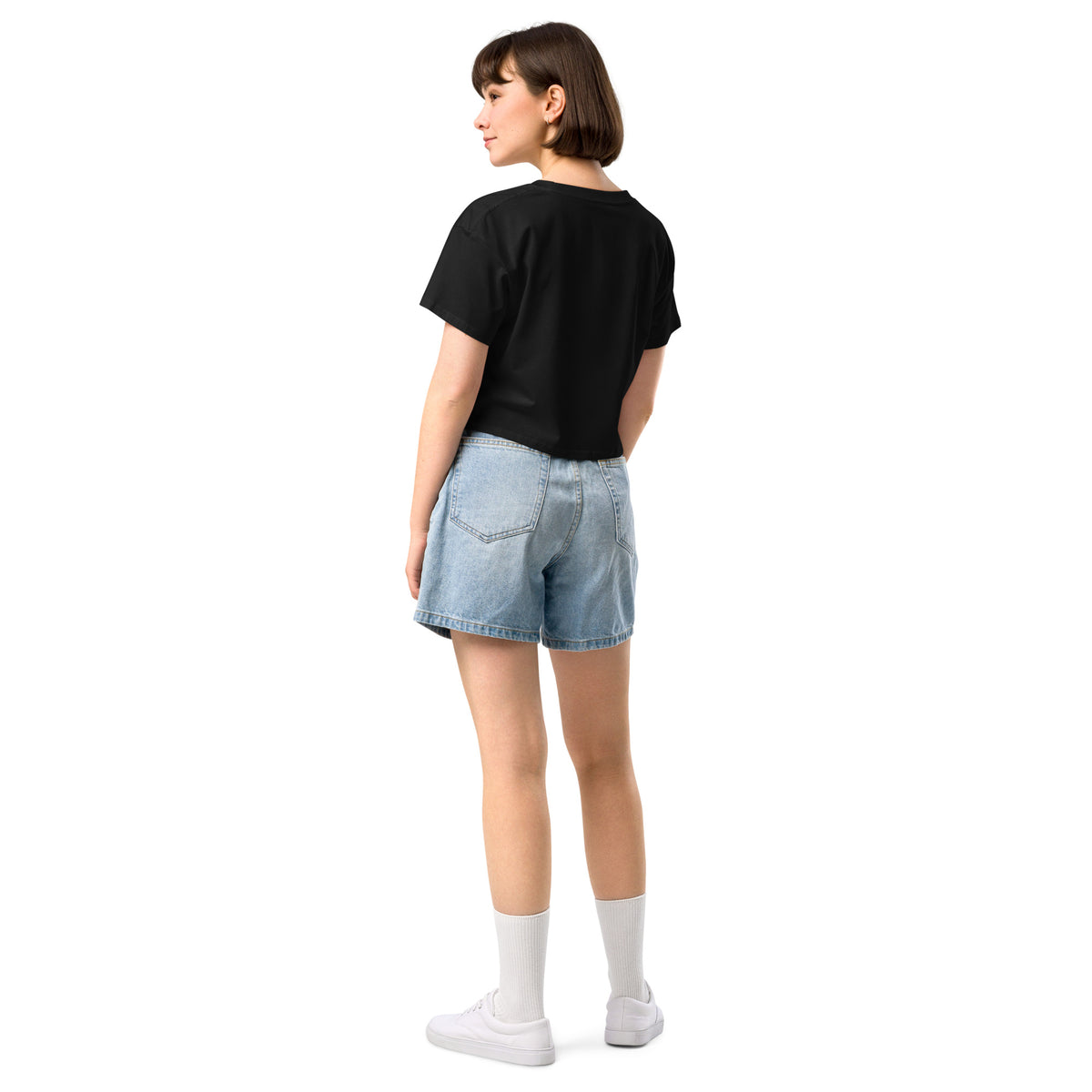 Women's Retro Orange Graphic Crop Top | Original Privateer