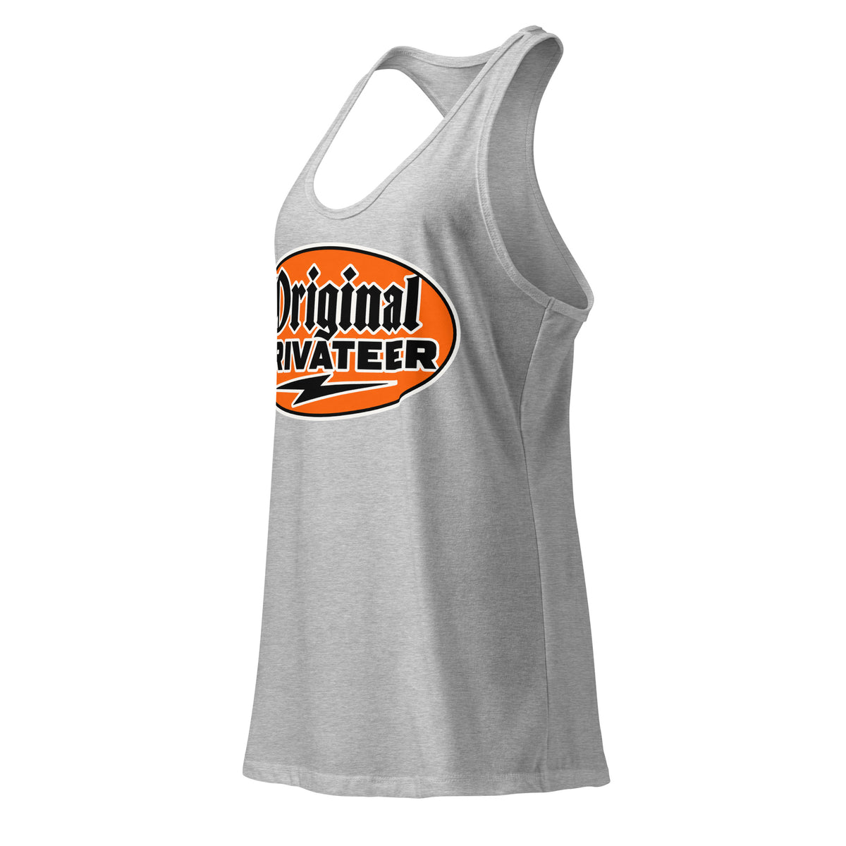 Women's Retro Orange Racerback Tank Top | Original Privateer