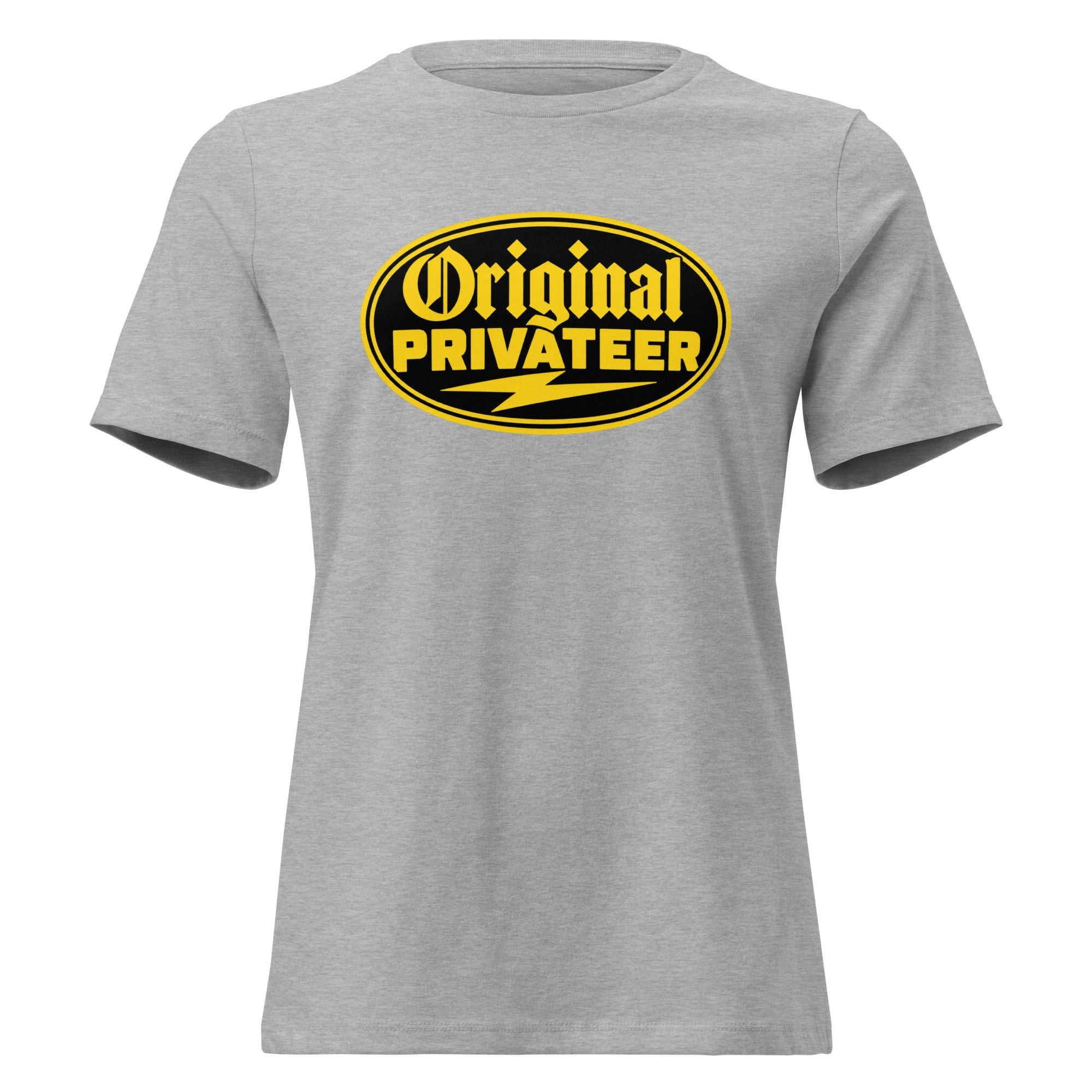 Women's Black & Gold Motorcycle Tee | Original Privateer