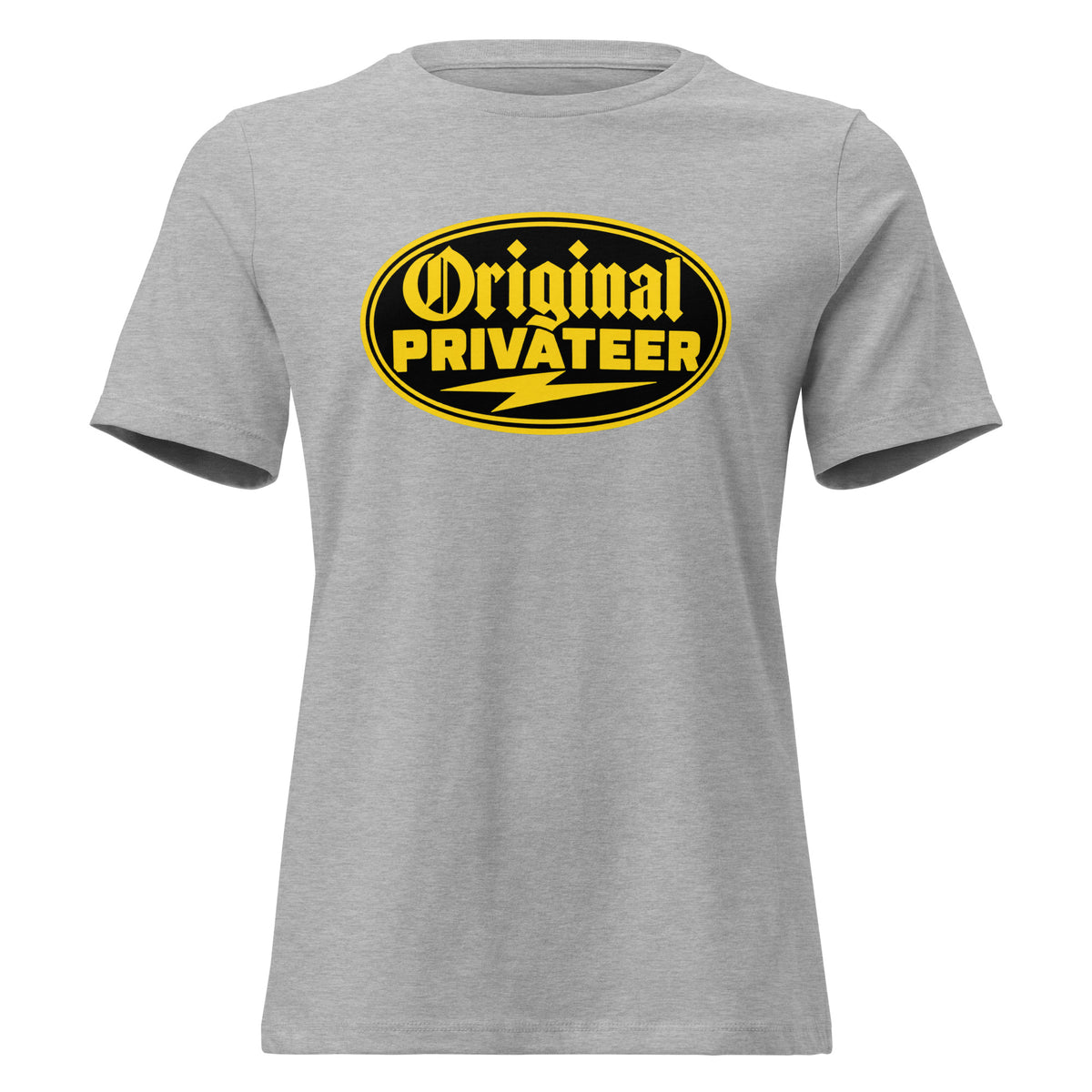 Women's Black & Gold Motorcycle Tee | Original Privateer