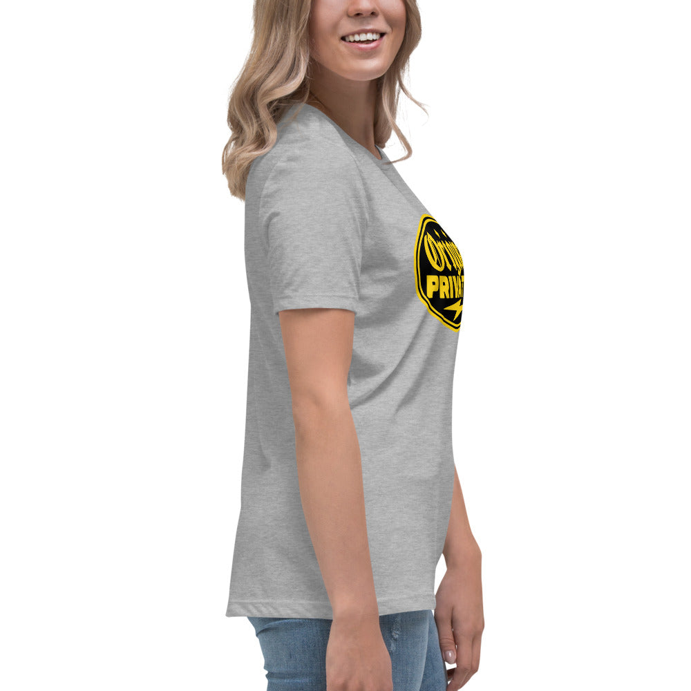 Women's Black & Gold Motorcycle Tee | Original Privateer