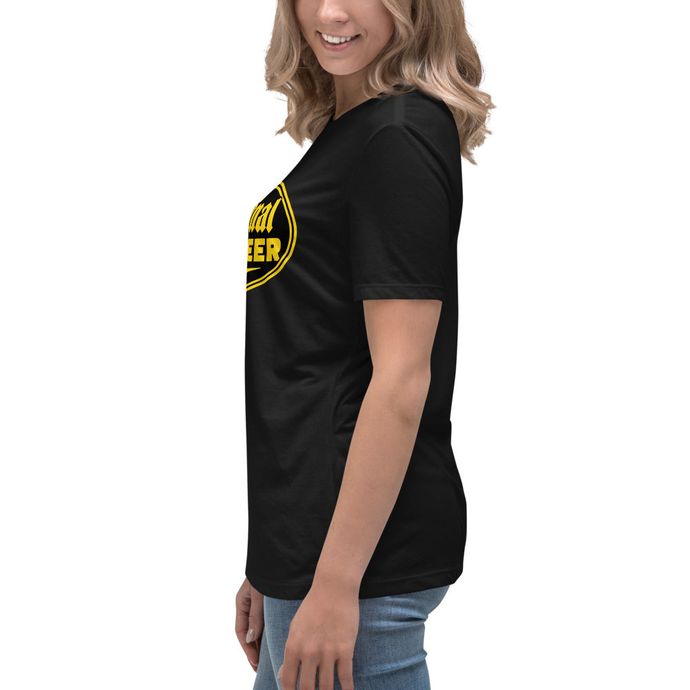 Women's Black & Gold Motorcycle Tee | Original Privateer