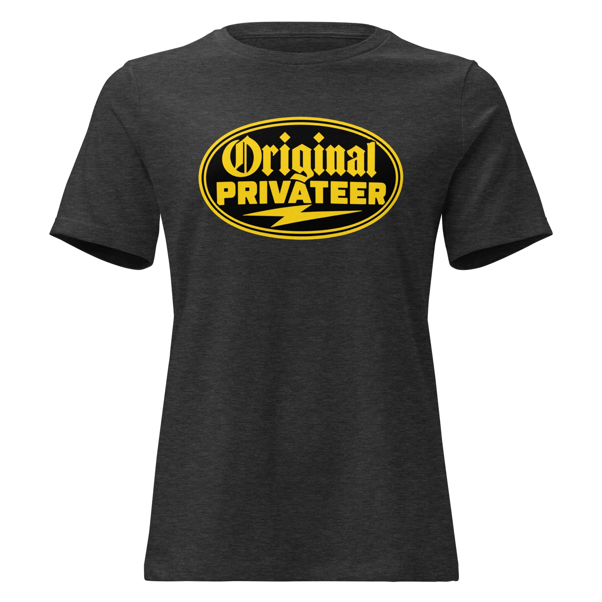 Women's Black & Gold Motorcycle Tee | Original Privateer