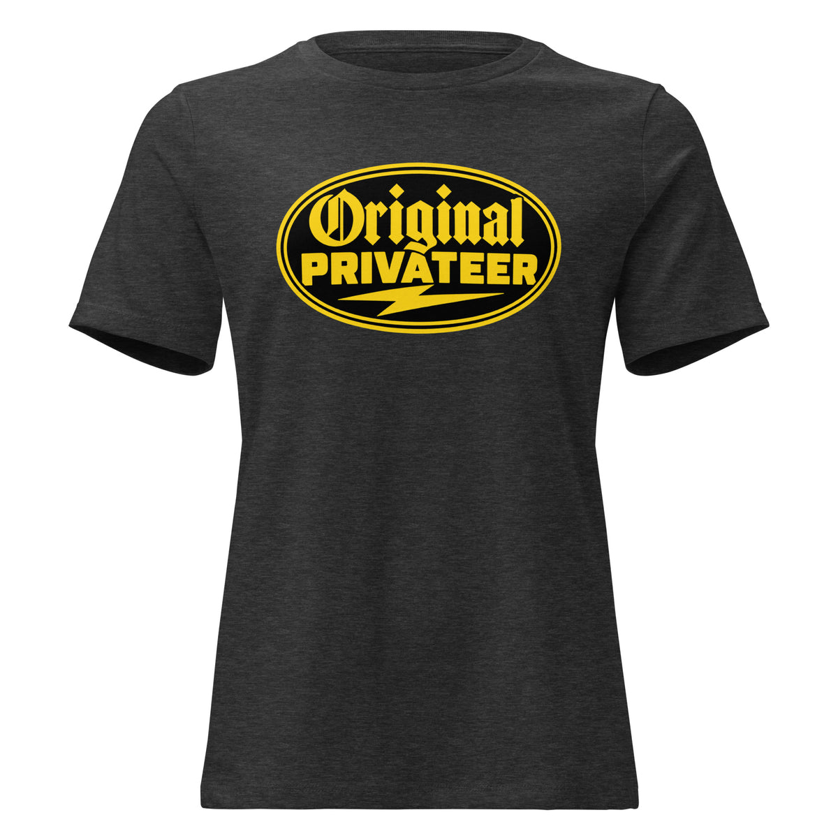 Women's Black & Gold Motorcycle Tee | Original Privateer