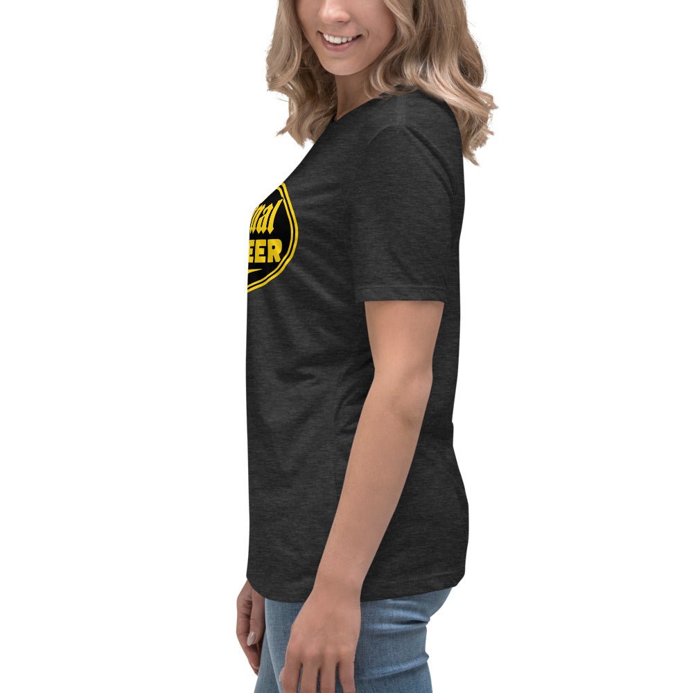 Women's Black & Gold Motorcycle Tee | Original Privateer