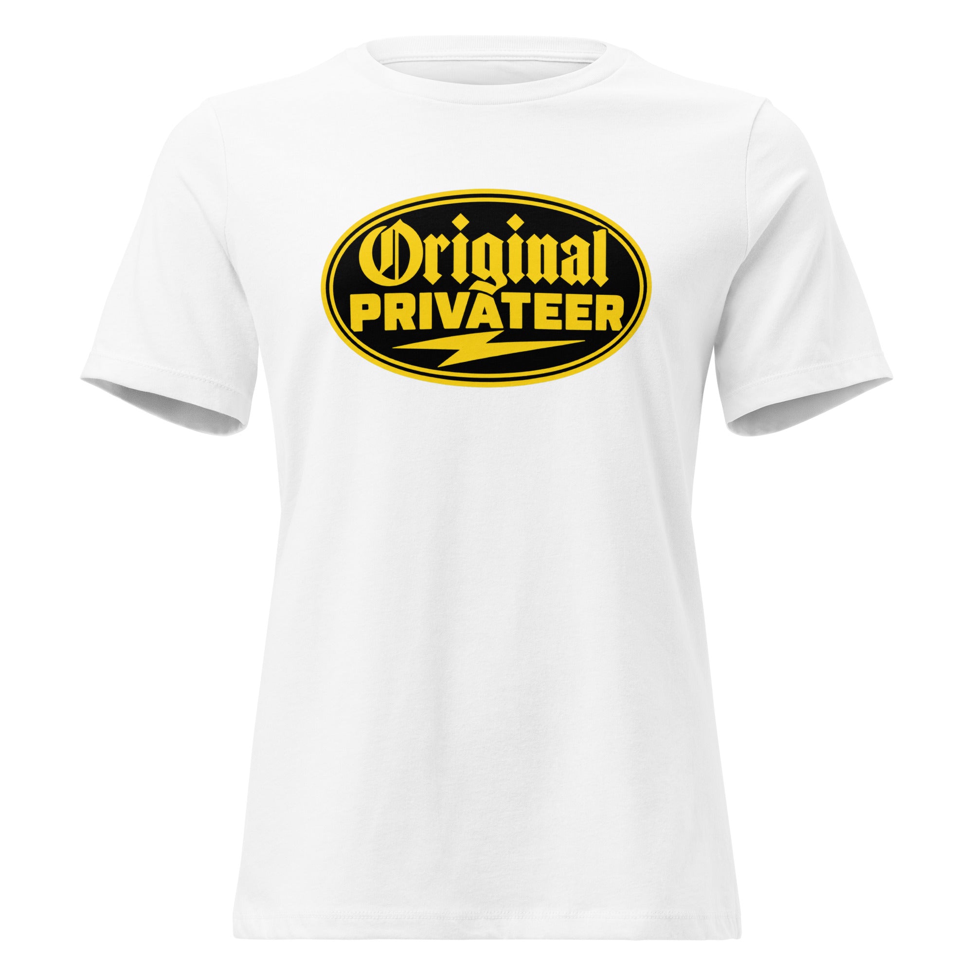 Women's Black & Gold Motorcycle Tee | Original Privateer