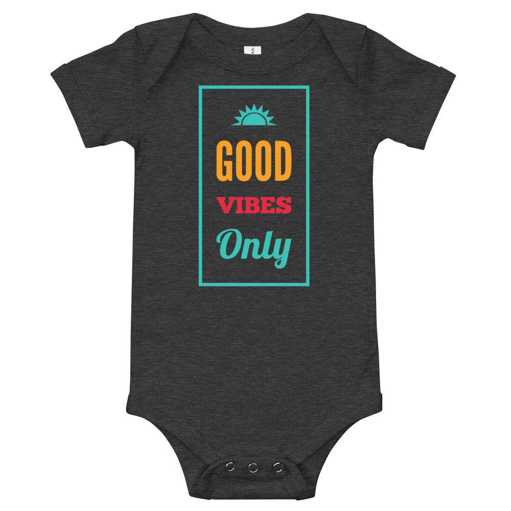 Good Vibes Only Baby short sleeve one piece