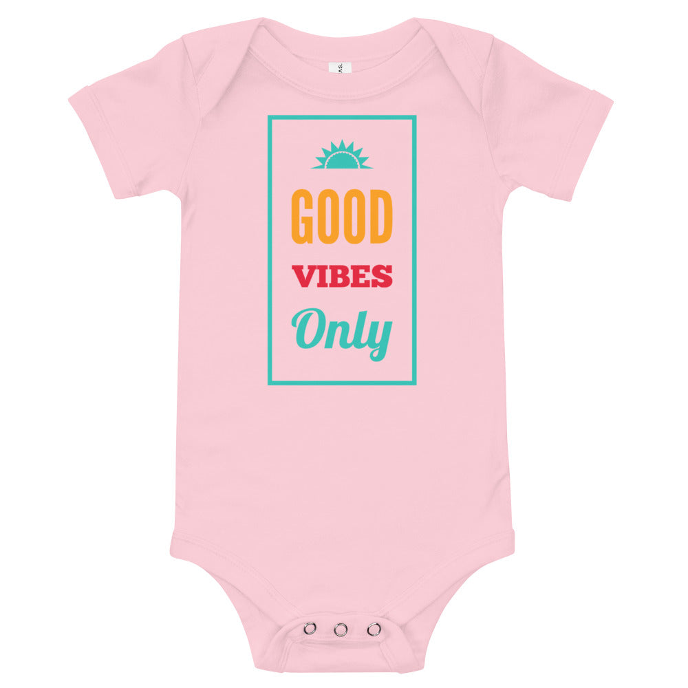 Good Vibes Only Baby short sleeve one piece