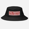 Full Throttle Red Wh Old School Bucket Hat
