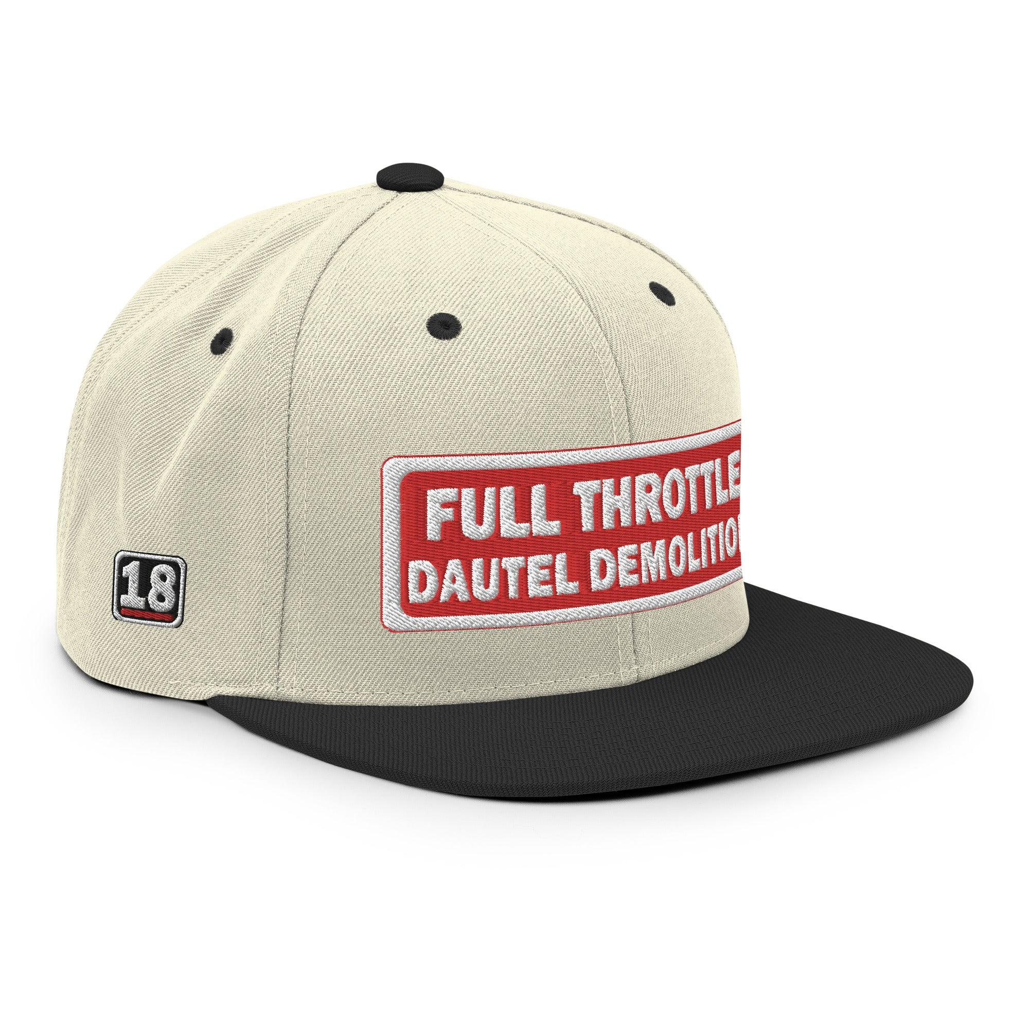 Full Throttle Red/Wh Snapback Hat