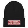 Full Throttle Dautel Red/Wh Cuffed Beanie
