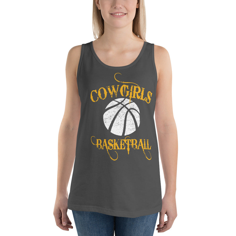 Goodland GHS Cowgirls Basketball Unisex Tank Top