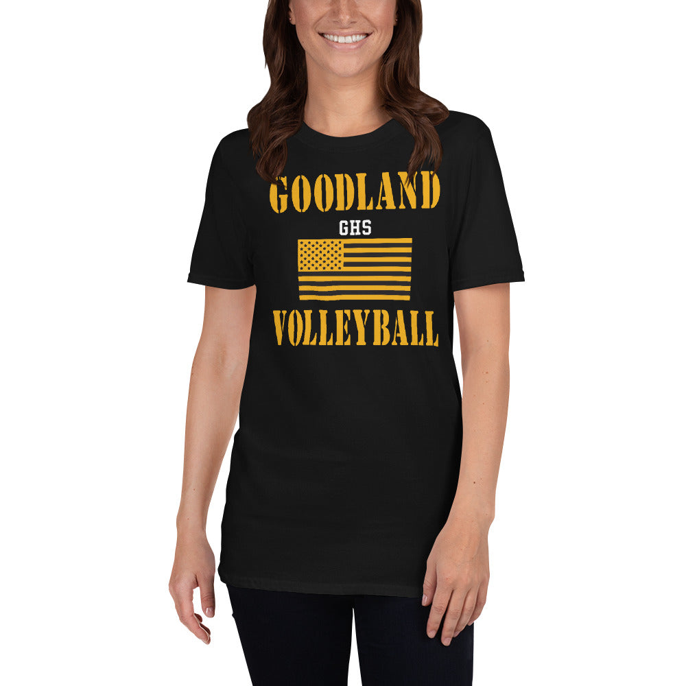 GHS Goodland Volleyball American Flag T-Shirt