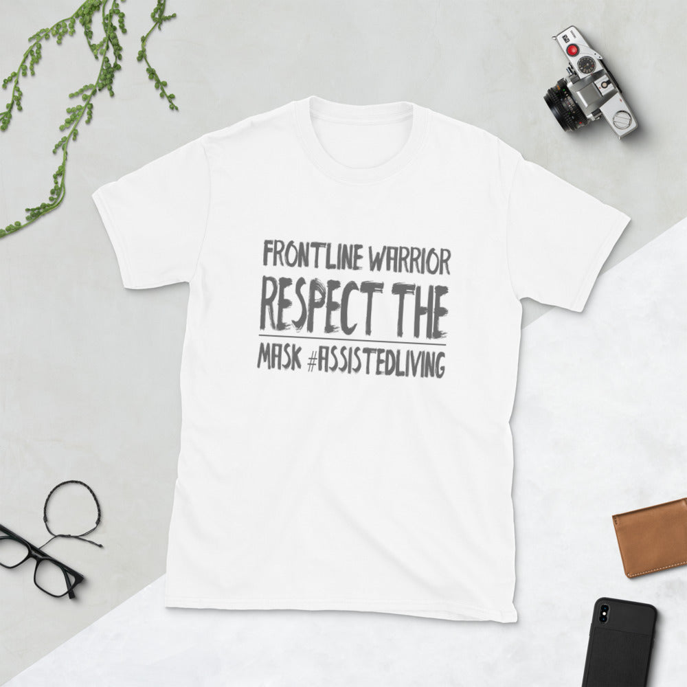 Frontline Warrior Respect Mask - Short-Sleeve Unisex T-Shirt