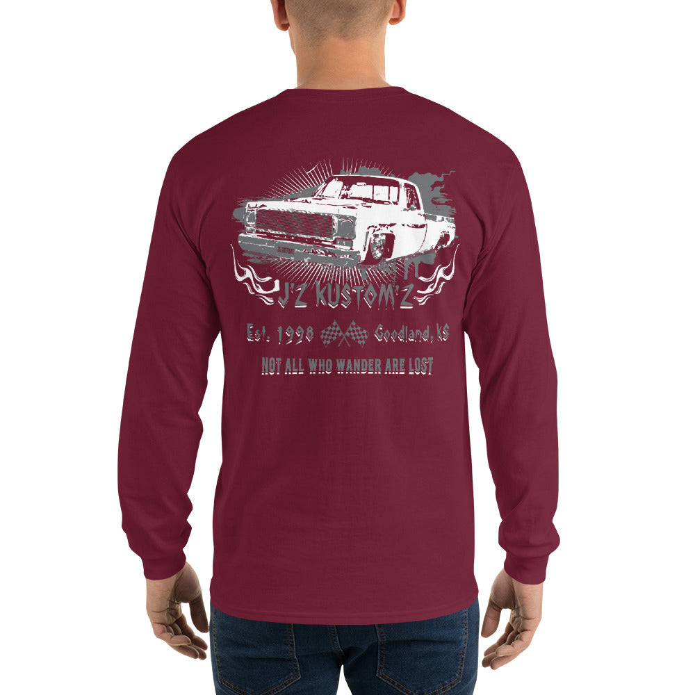 Dropped Lowered Square Body C10 Chevy Long Sleeve T-Shirt