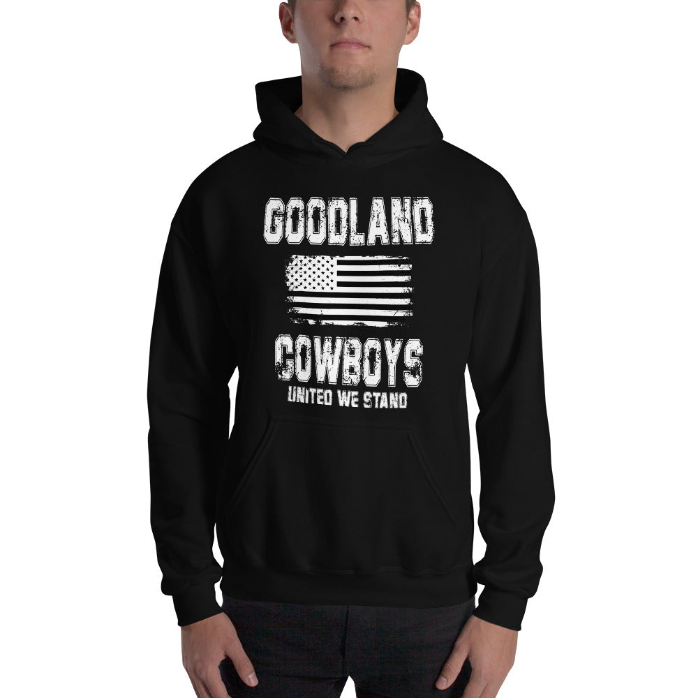 Goodland Cowboys United We Stand blk wh Hoodie