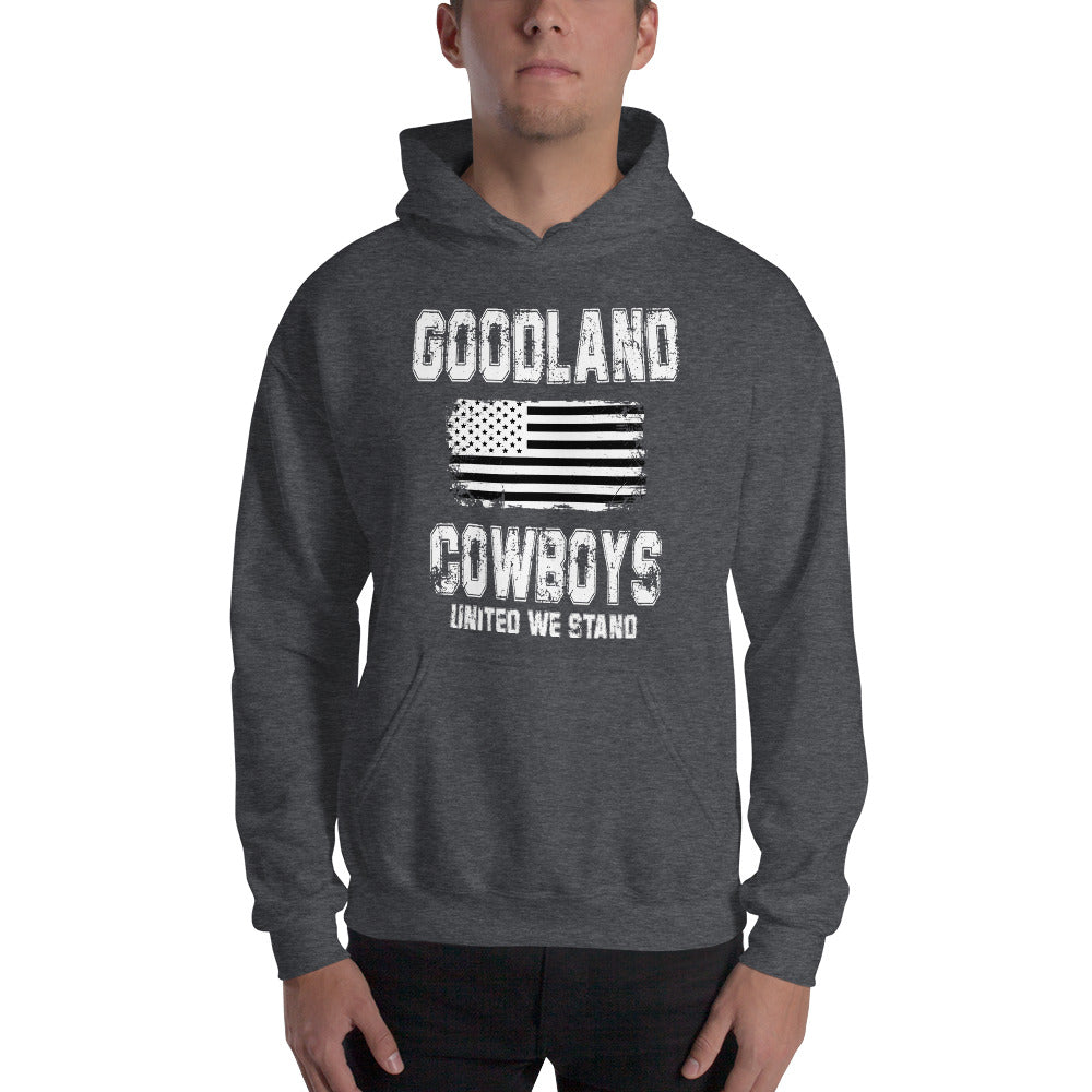 Goodland Cowboys United We Stand blk wh Hoodie
