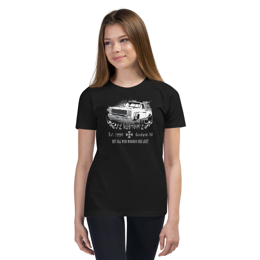 Dropped Lowered Square Body C10 Chevy Youth T-Shirt