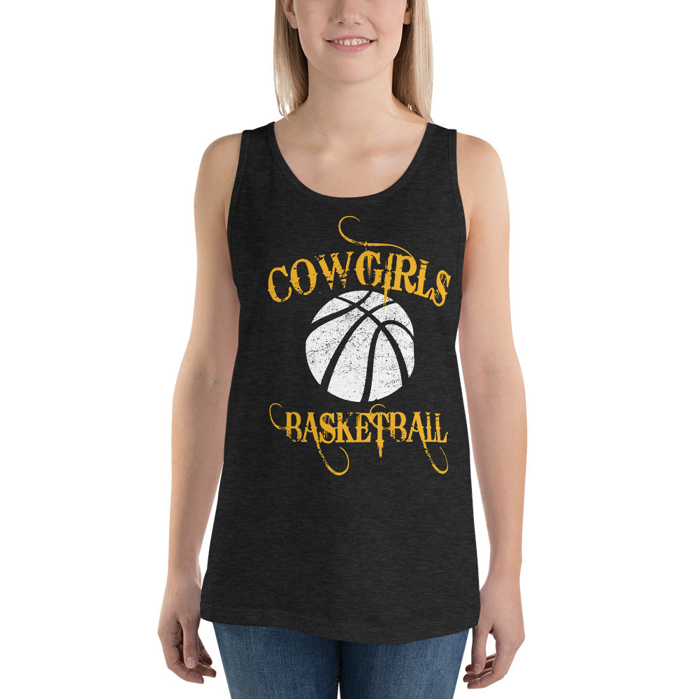 Goodland GHS Cowgirls Basketball Unisex Tank Top