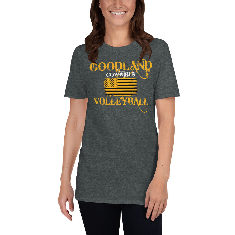 Cowgirls Volleyball BlacknGold T-Shirt