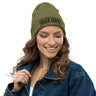 Organic ribbed beanie