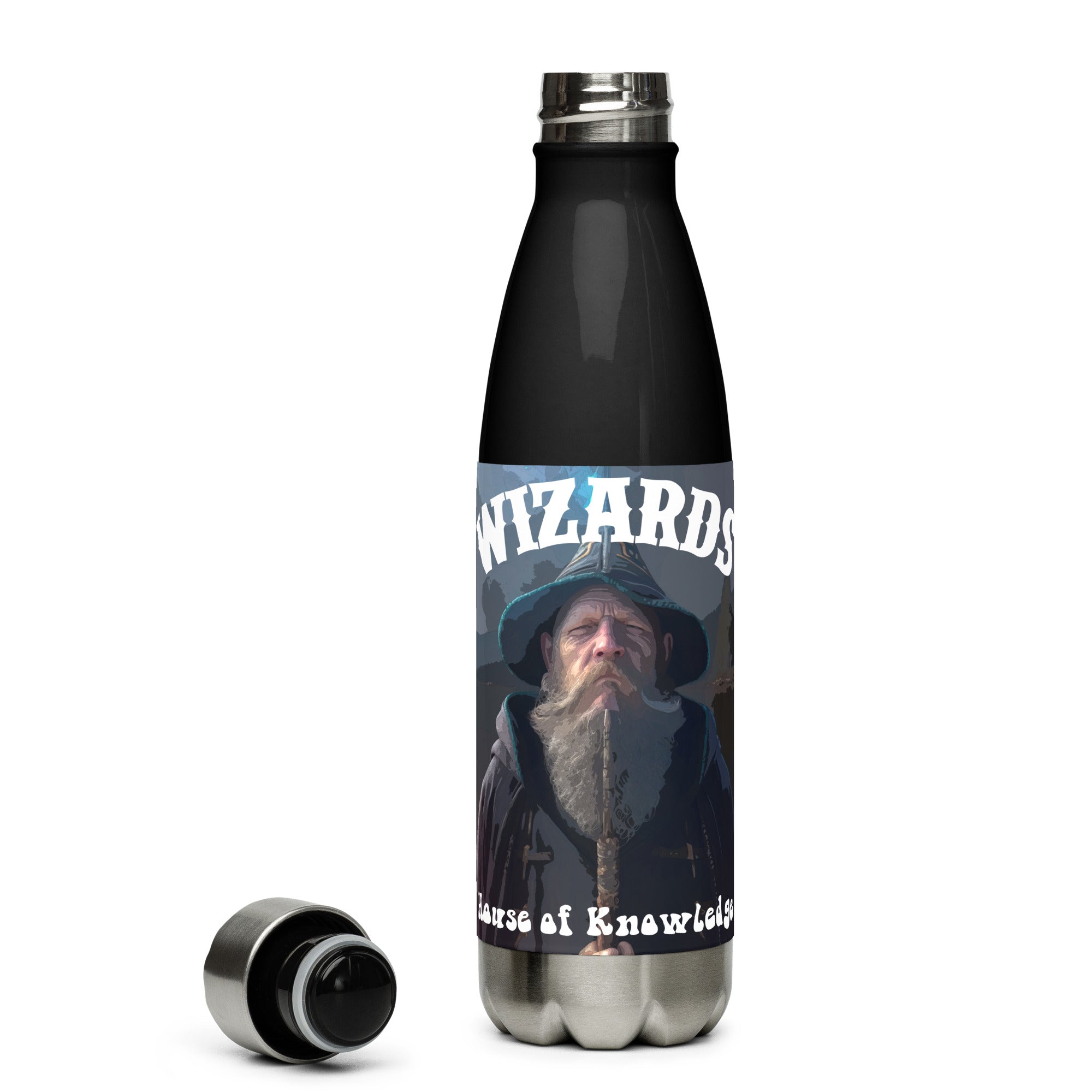 Wizards House of Knowledge Stainless Steel Water Bottle