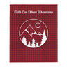 Faith Can Move Mountains Throw Blanket