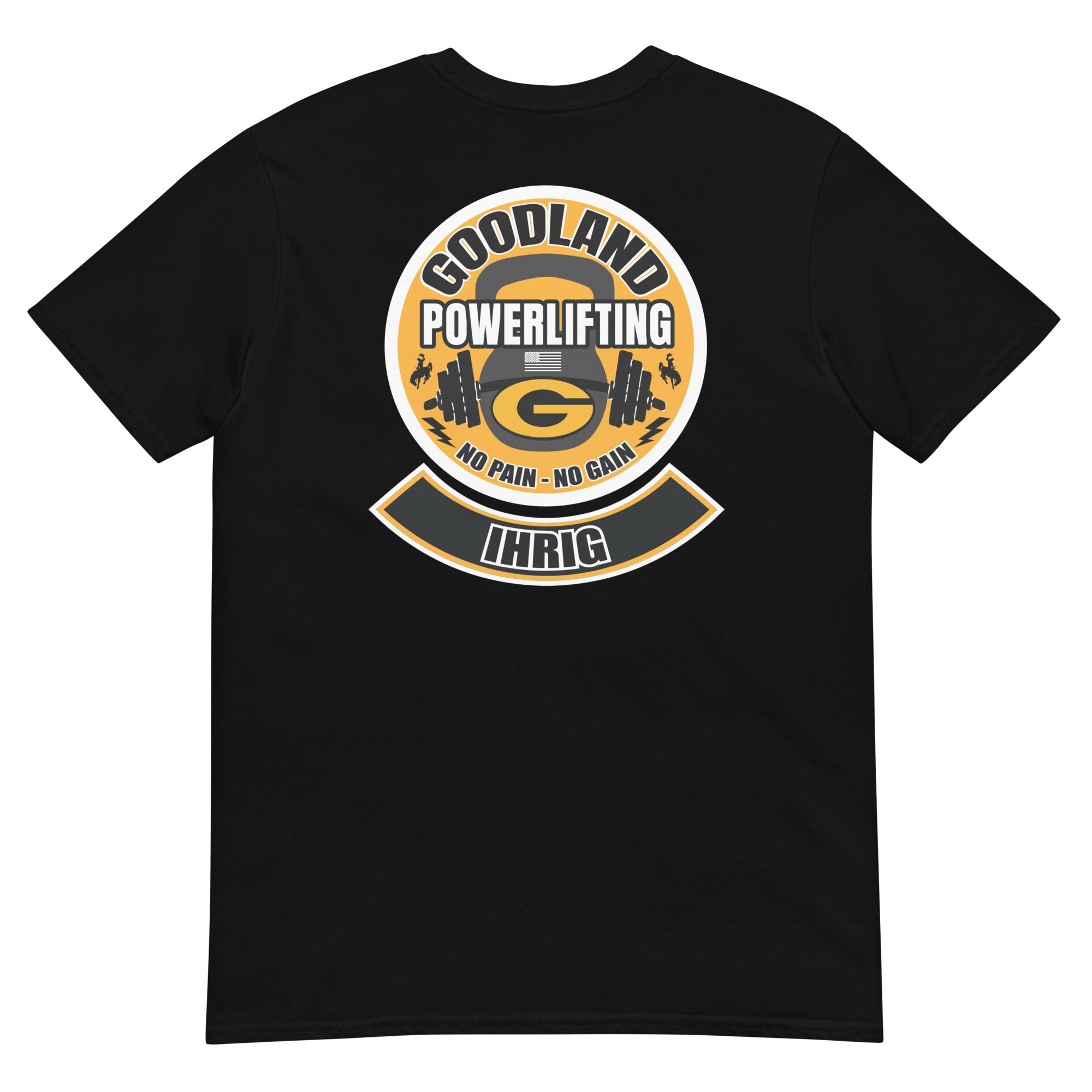 Goodland Powerlifting Bottom Rocker Short-Sleeve Unisex T-Shirt