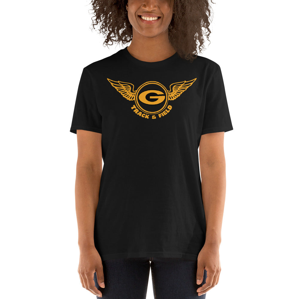 Track & Field Gold Sprinter Short-Sleeve Unisex T-Shirt