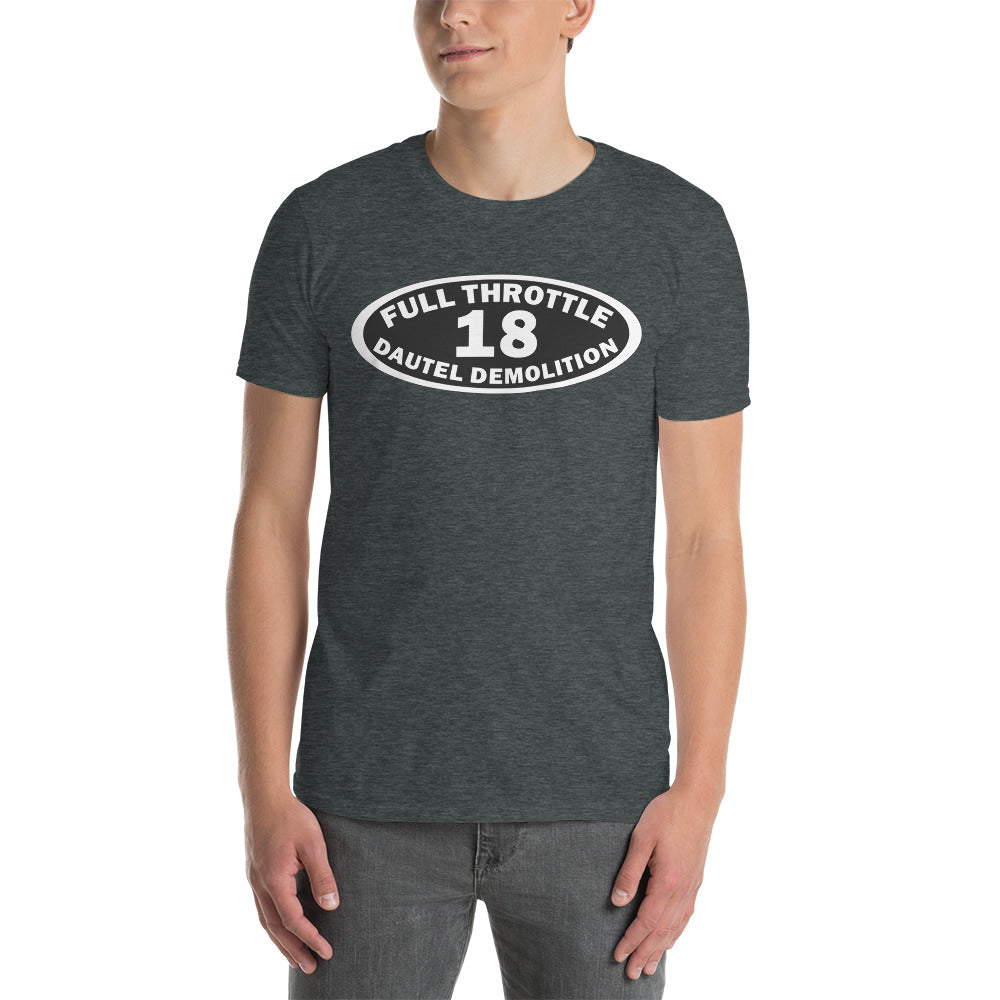 Full Throttle Oval - No Back Print Short-Sleeve Unisex T-Shirt