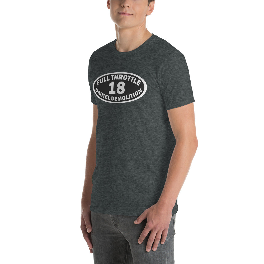 Full Throttle Oval - No Back Print Short-Sleeve Unisex T-Shirt