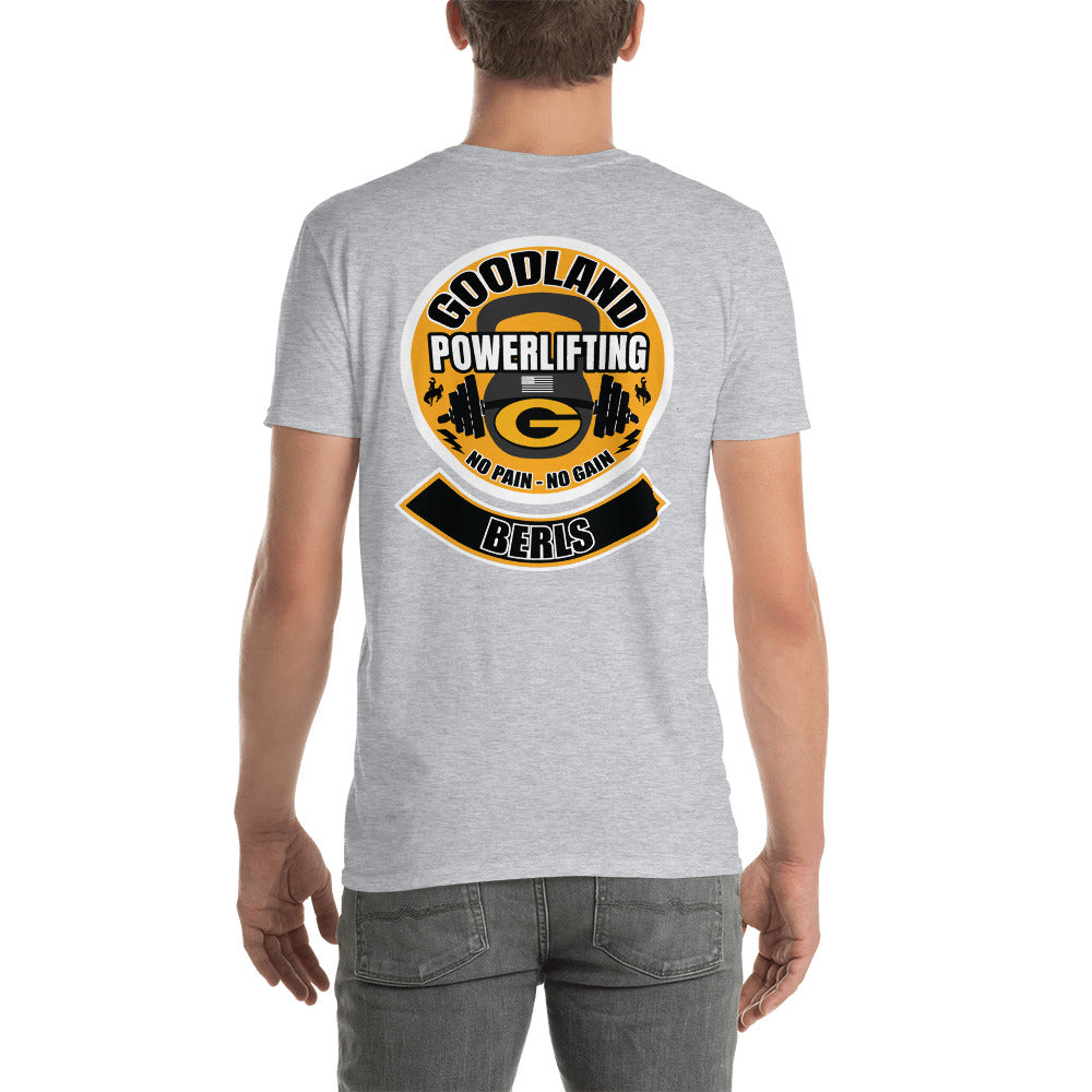Goodland Powerlifting Bottom Rocker Unisex T-Shirt