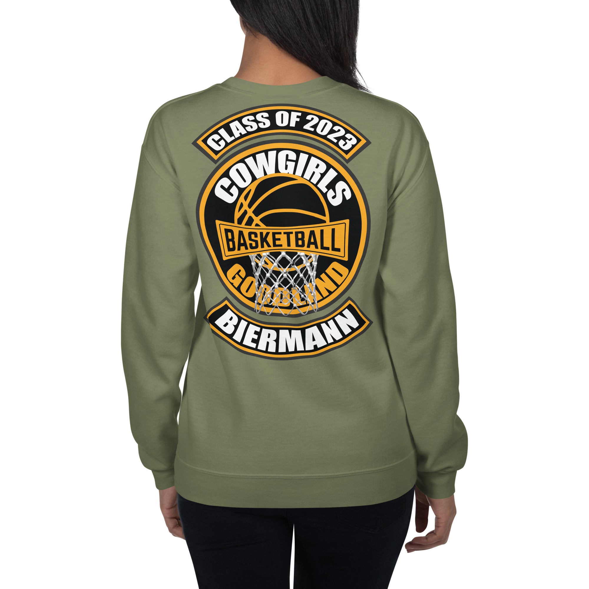 Cowgirls Basketball w / Name Rockers Unisex Sweatshirt