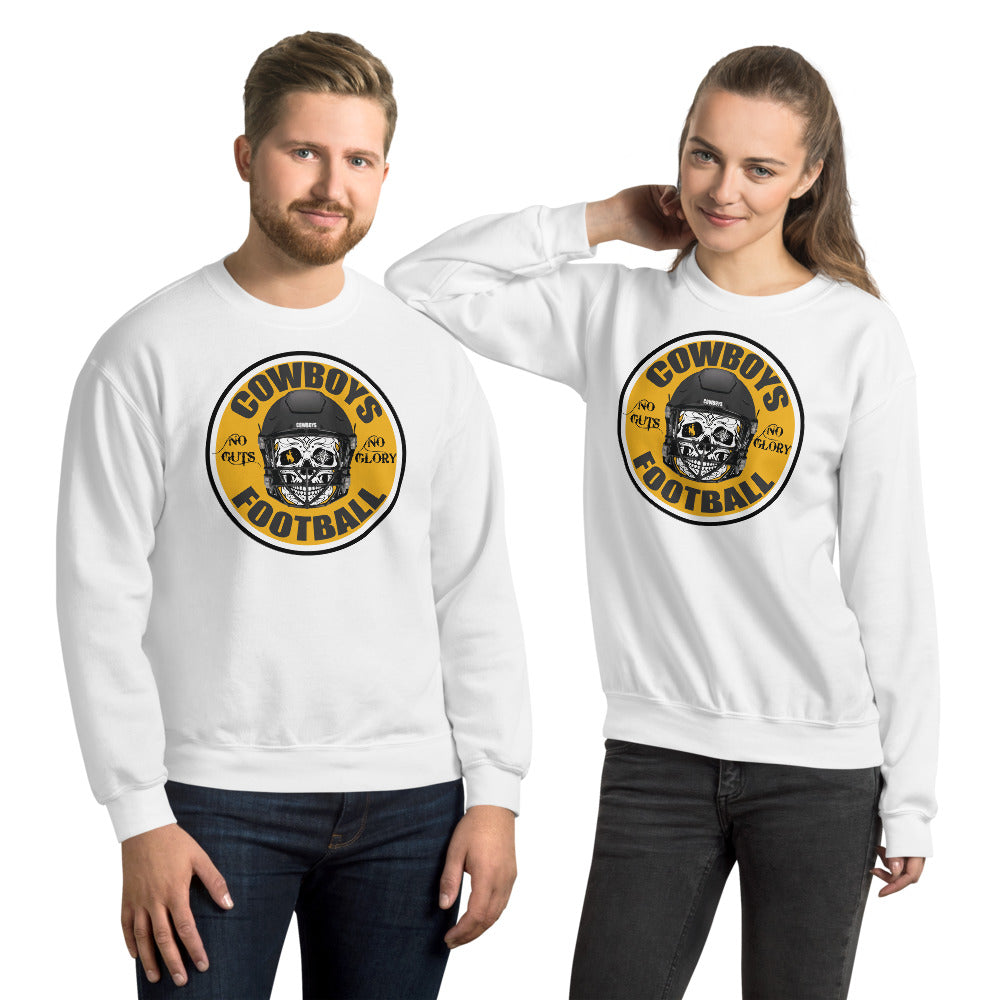 Cowboys Skull Football w Name Unisex Hoodie – Original Privateer