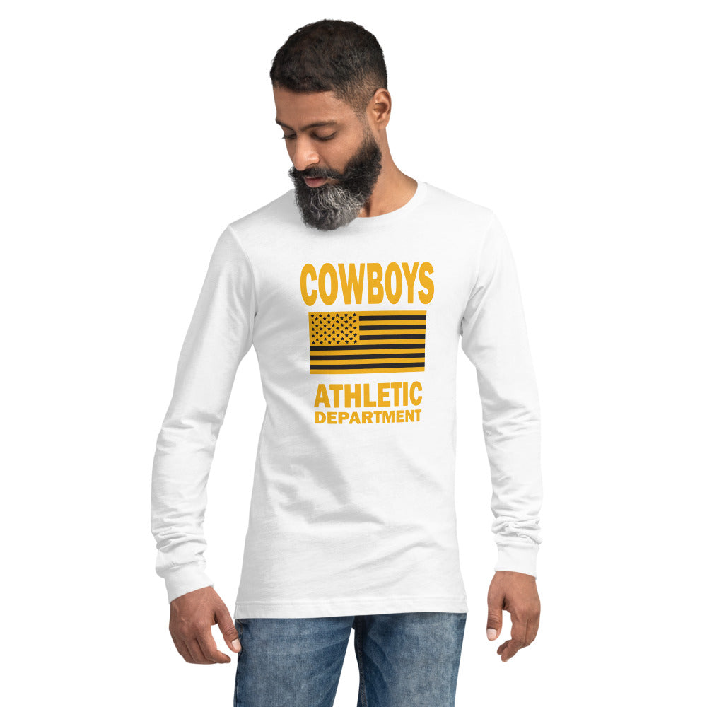 Cowboys Flag Athletic Department Unisex Long Sleeve Tee