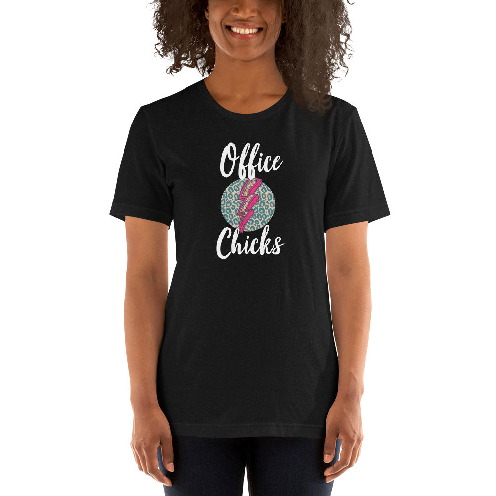 Office Chicks White Letters Unisex t-shirt