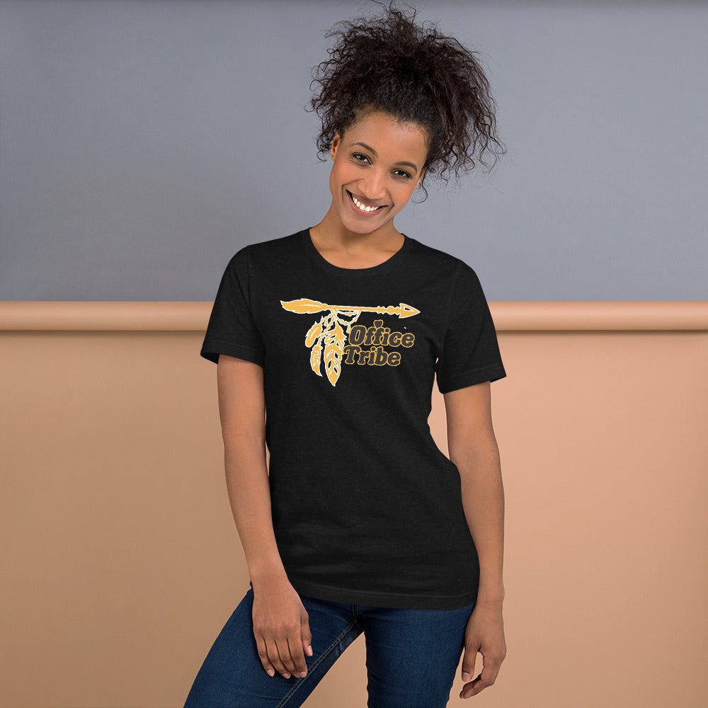 Office Tribe w Arrow Gold Unisex t-shirt