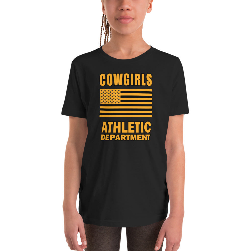 Cowgirls Athletic Dept Basketball Youth Short Sleeve T-Shirt